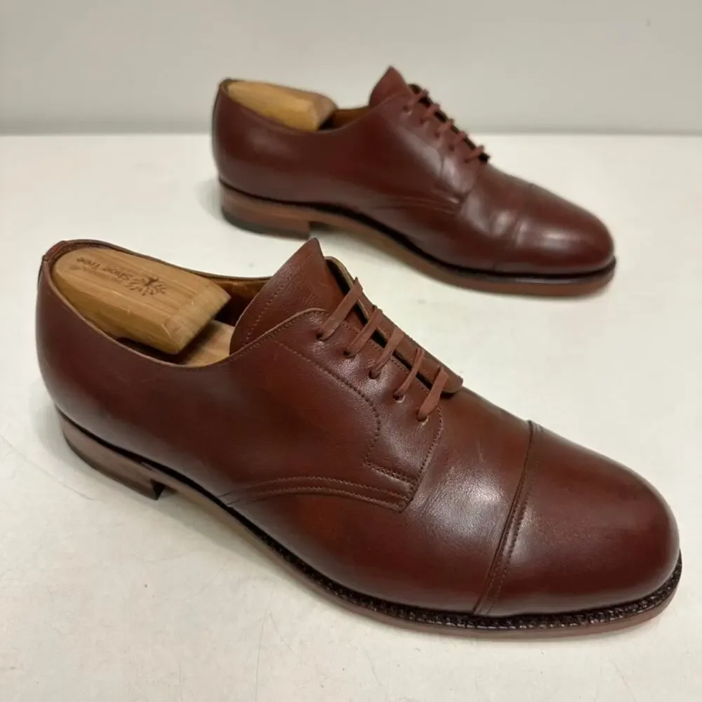 FULLY RESOLED Edward Green Coniston Cap Toe Derby Made in England UK 8.5 US 9.5